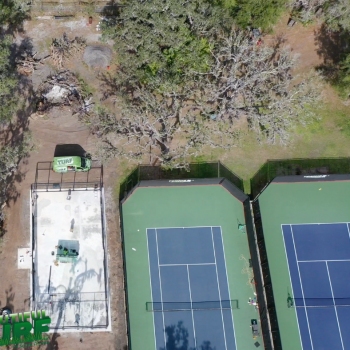 in-ground trampoline installation images